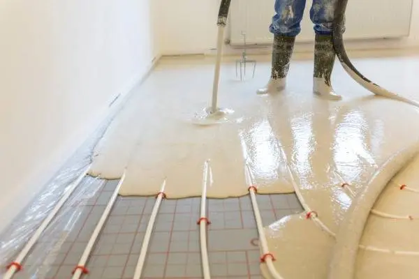 Fußbodenheizung  Sanierung in Wiener Wohnung